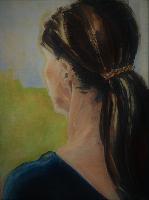 vrouw met staart iii